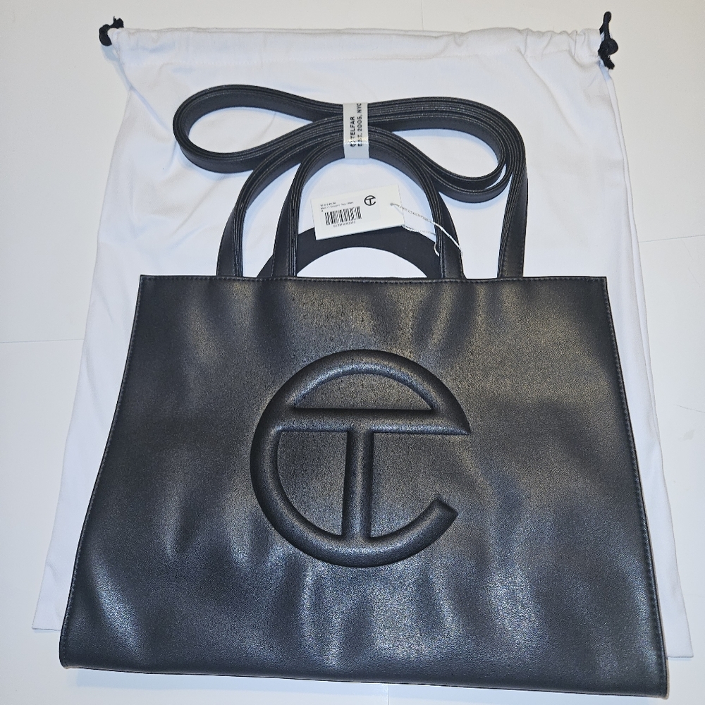 Medium  Telfar Shopping Bag - Black - Picture 6 of 16